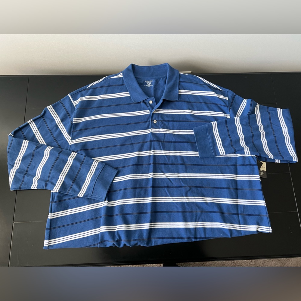 NWT Mens Long Sleeve Polo